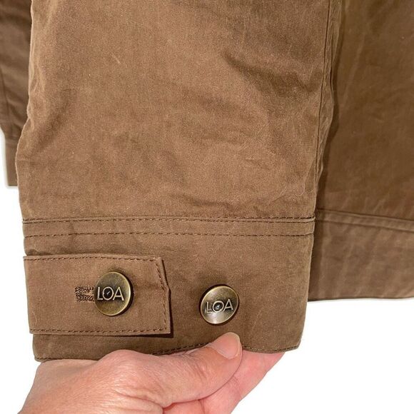 Rail Riders Mens Button Front Journeyman Cotton Blend Jacket Caramel Medium NWT - Picture 5 of 10